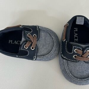 Place Kids Denim and Brown Moccasins